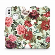 Flip case for Honor 10 Lite - MD06P Roses and flowers on light green background - Phone Cover