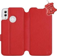 Flip case for Honor 10 Lite - Red - Leather - Red Leather - Phone Cover