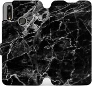 Phone Cover Flip mobile phone case Huawei P Smart 2019 - V056P Black marble - Kryt na mobil