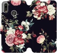 Flip mobile phone case Huawei P Smart 2019 - VD11P Rose on black - Phone Cover