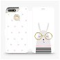 Flip mobile phone case Huawei Y6 Prime 2018 - MH02S Rabbit with glasses and pink hearts - Phone Cover