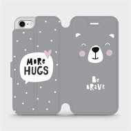 Flip mobile case for Apple iPhone 7 - MH06P Be brave - more hugs - Phone Cover