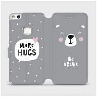 Phone Cover Flip mobile phone case Huawei P10 Lite - MH06P Be brave - more hugs - Kryt na mobil