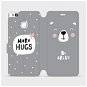 Flipové puzdro na mobil Huawei P9 Lite – MH06P Be brave – more hugs - Kryt na mobil