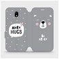 Phone Cover Flip case for Samsung Galaxy J5 2017 - MH06P Be brave - more hugs - Kryt na mobil