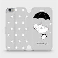 Flip mobile case Apple iPhone 6 / iPhone 6s - MH08P Bear and penguin - always with you - Phone Cover
