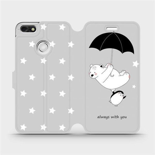 Flip mobile phone case Huawei P9 Lite mini - MH08P Bear and penguin - always with you - Phone Cover - Main image