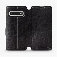 Phone Cover Flip case for Samsung Galaxy S10 in Black&Gray with grey interior - Kryt na mobil