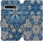 Flip case for Samsung Galaxy S10 - V108P Blue mandala flowers - Phone Cover