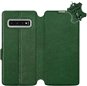 Phone Cover Flip case for Samsung Galaxy S10 - Green - leather - Green Leather - Kryt na mobil