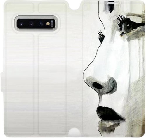 Flip case for Samsung Galaxy S10 Plus - MF08S Face of a girl - Phone Cover - Main image