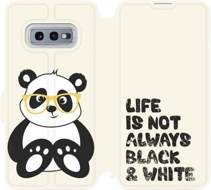 Flip case for Samsung Galaxy S10e - M041S Panda - life is not always black and white - Phone Cover - Main image