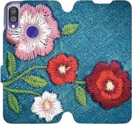 Flip case for Xiaomi Redmi Note 7 - MD05P Denim flowers - Phone Cover