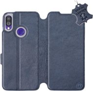 Flip case for Xiaomi Redmi Note 7 - Blue - leather - Blue Leather - Phone Cover