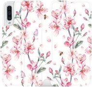 Flip mobile phone case Samsung Galaxy A50 - M124S Pink flowers - Phone Cover