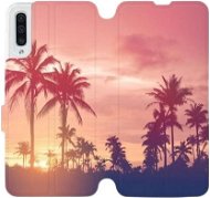 Flipové puzdro na mobil Samsung Galaxy A50 – M134P Palmy a ružová obloha - Kryt na mobil