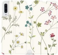 Flipové puzdro na mobil Samsung Galaxy A50 – MD03S Tenké rastlinky s kvetmi - Kryt na mobil