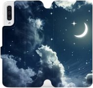 Flipové puzdro na mobil Samsung Galaxy A50 – V145P Nočná obloha s mesiacom - Kryt na mobil