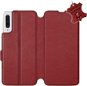 Flip case for Samsung Galaxy A50 - Dark Red - Leather - Dark Red Leather - Phone Cover