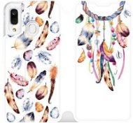 Flip case for Samsung Galaxy A40 - M003S Trap and colourful feathers - Phone Cover