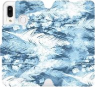 Flip mobile phone case Samsung Galaxy A40 - M058S Light blue horizontal feathers - Phone Cover