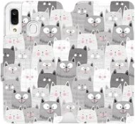 Phone Cover Flip mobile phone case Samsung Galaxy A40 - M099P Cats - Kryt na mobil