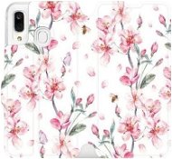 Flip mobile phone case Samsung Galaxy A40 - M124S Pink flowers - Phone Cover