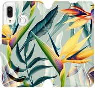 Flip case for Samsung Galaxy A40 - MC02S Yellow large flowers and green leaves - Phone Cover