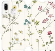 Flip case for Samsung Galaxy A40 - MD03S Thin plants with flowers - Phone Cover