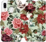 Flip case for Samsung Galaxy A40 - MD06P Roses and flowers on light green background - Phone Cover