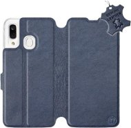 Phone Cover Flip mobile phone case Samsung Galaxy A40 - Blue - leather - Blue Leather - Kryt na mobil