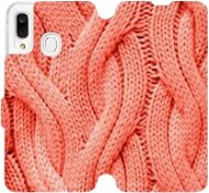 Flip mobile phone case Samsung Galaxy A40 - MK02S Orange sweater pattern - Phone Cover