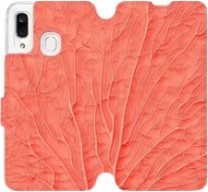 Flip case for Samsung Galaxy A40 - MK06S Orange leaf pattern - Phone Cover