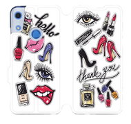 Flip case for Honor 8A - M131P Lipsticks, shoes and perfume - Phone Cover