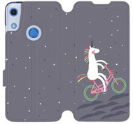 Flip case for Honor 8A - V024P Unicorn on a bike - Phone Cover