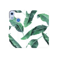 Flip case for Honor 8A - MG06P Green leaves on white background - Phone Cover