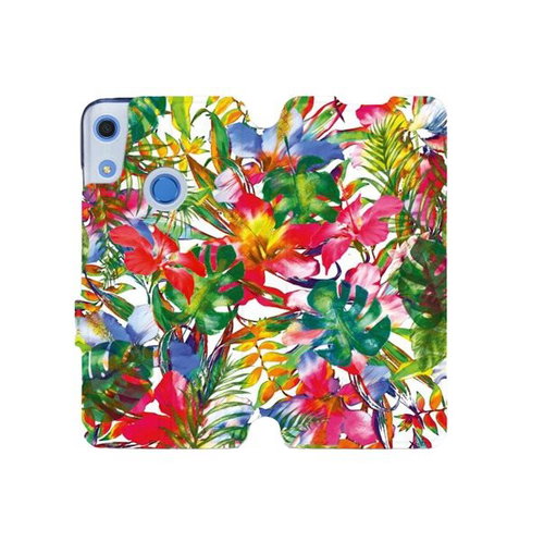 Flip case for Honor 8A - MG07S Multicoloured flowers and leaves - Phone Cover - Main image