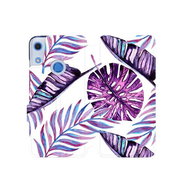 Flip case for Honor 8A - MG12S Large purple leaves - Phone Cover