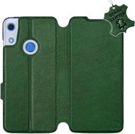 Flip case for Honor 8A - Green - leather - Green Leather - Phone Cover