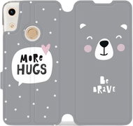 Flipové pouzdro na mobil Honor 8A - MH06P Be brave - more hugs - Phone Cover