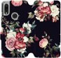 Phone Cover Flip case for Xiaomi Redmi 7 - VD11P Rose on black - Kryt na mobil
