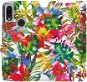 Flipové puzdro na mobil Xiaomi Redmi 7 – MG07S Pestrofarebné kvety a listy - Kryt na mobil