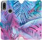 Flip case for Xiaomi Redmi 7 - MG10S Purple and blue leaves - Phone Cover