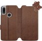 Phone Cover Flip case for Xiaomi Redmi 7 - Brown - Leather - Brown Leather - Kryt na mobil