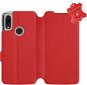 Flip case for Xiaomi Redmi 7 - Red - leather - Red Leather - Phone Cover