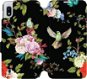 Kryt na mobil Flipové puzdro na mobil Samsung Galaxy A10 – VD09S Vtáky a kvety - Kryt na mobil