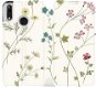 Flipové puzdro na mobil Huawei Y7 2019 – MD03S Tenké rastlinky s kvetmi - Kryt na mobil