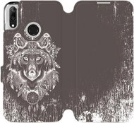 Flip mobile phone case Huawei Y7 2019 - V064P Wolf and dream catcher - Phone Cover