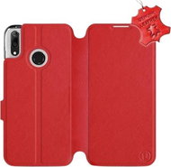 Flip case for Huawei Y7 2019 - Red - leather - Red Leather - Phone Cover