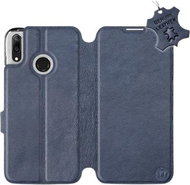 Flip mobile phone case Huawei Y7 2019 - Blue - leather - Blue Leather - Phone Cover